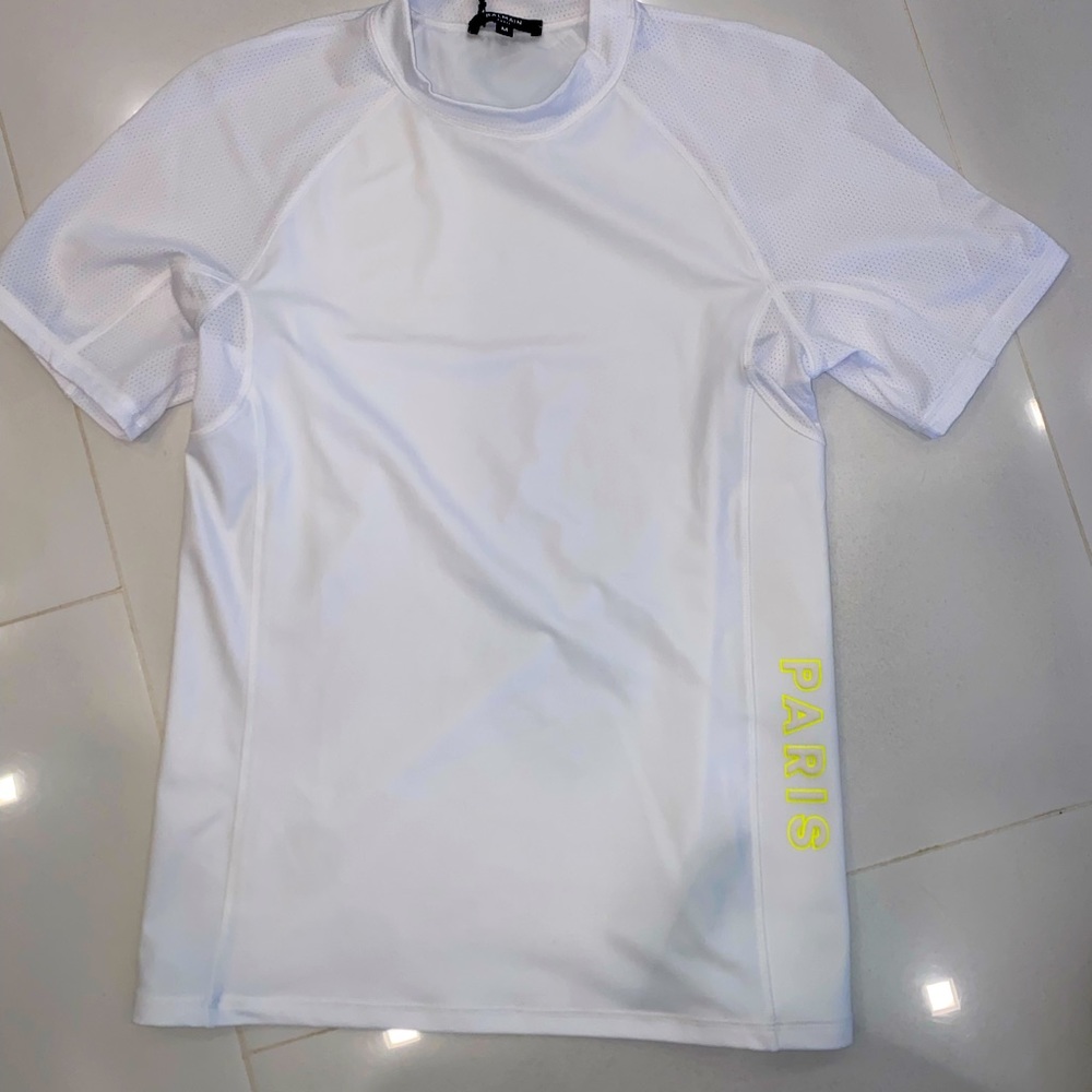 Balmain logo-print compression T-shirt